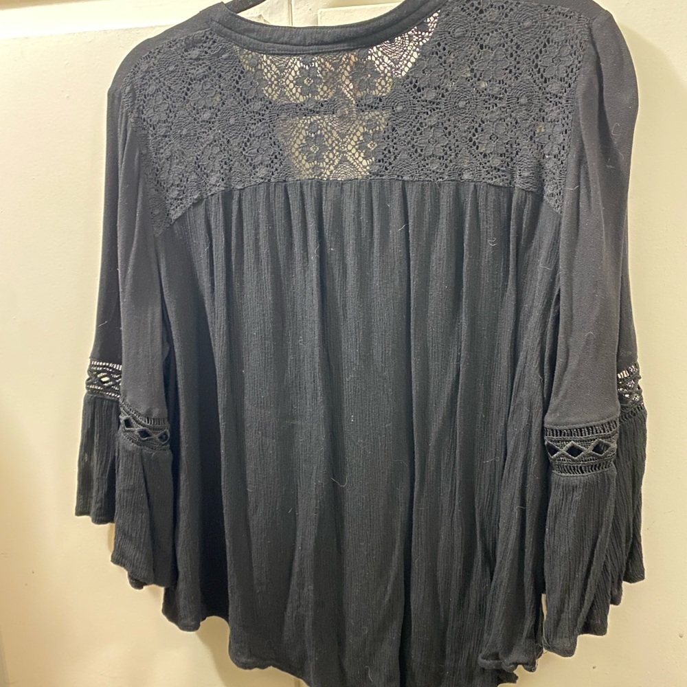 Knox Rose Boho Whimsygoth Top Lot 3 Embroidered Kimono Blouses M/L - Picture 4 of 13